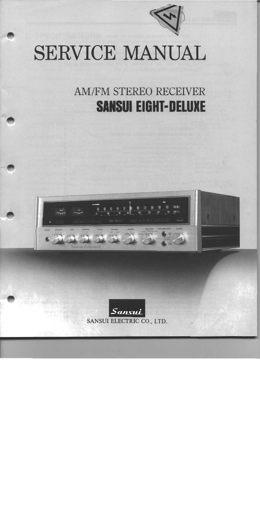 Sansui 8 Deluxe Service Manual