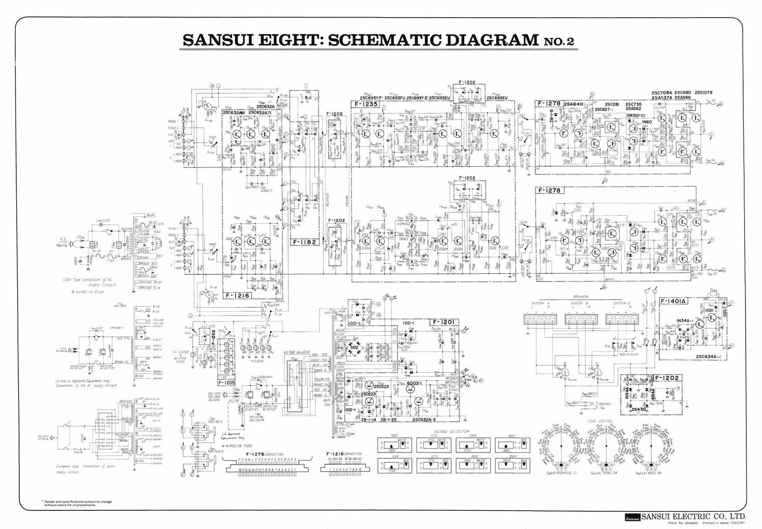 Sansui 8 Schematic Diagram 2