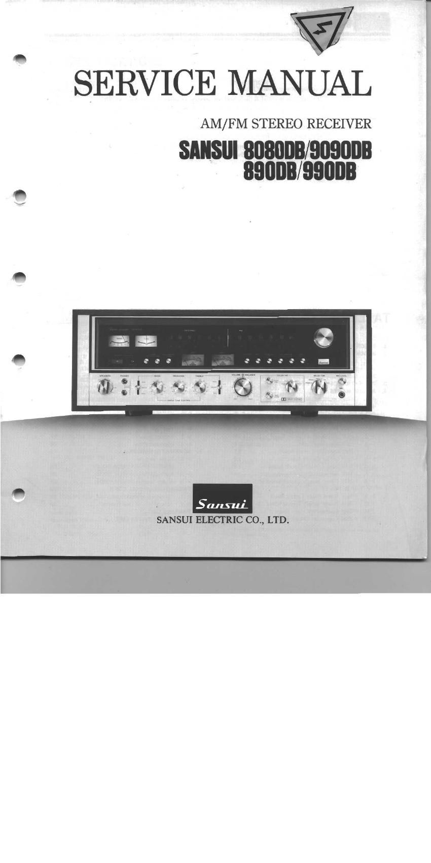 Sansui 8080DB 9090DB Service Manual