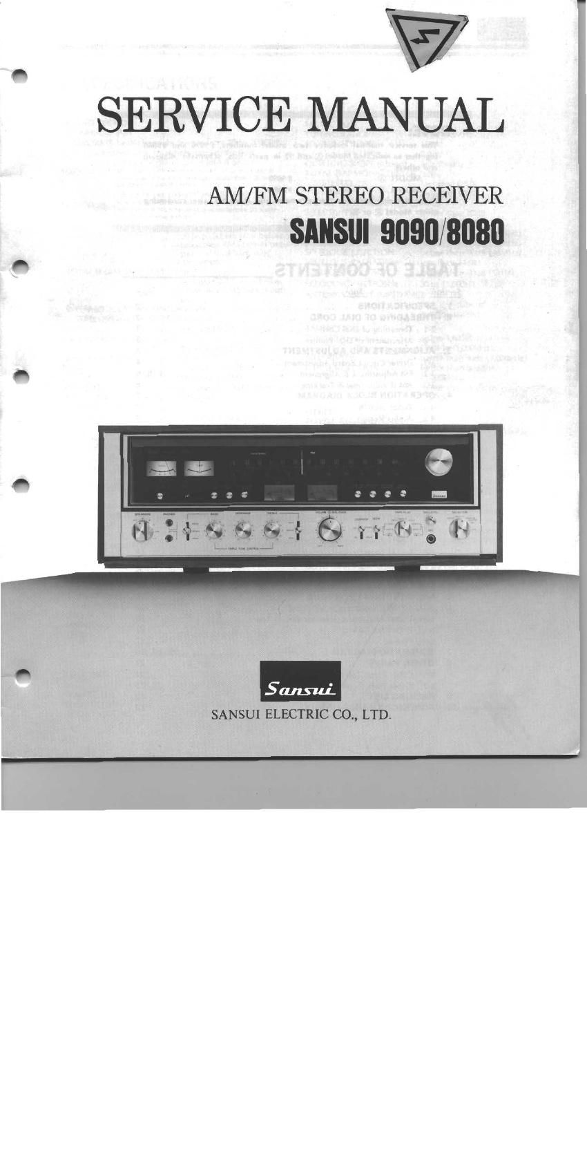 Sansui 9090 8080 Service Manual