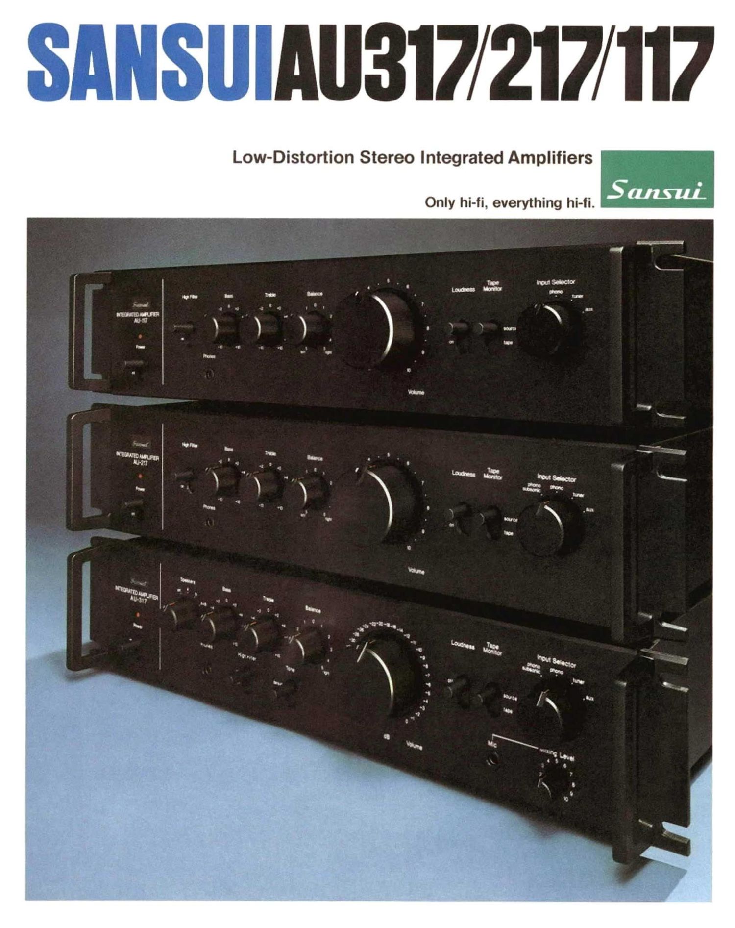 Sansui AU 117 Brochure