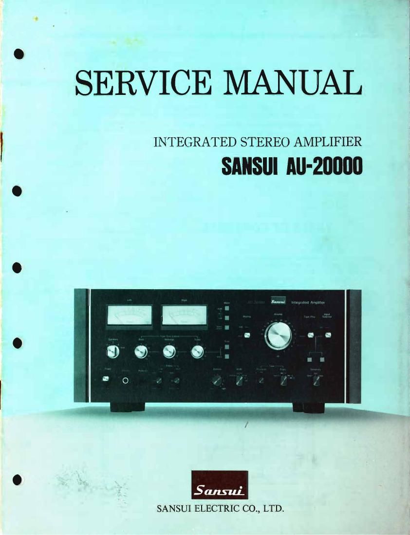 Sansui AU 2000 Service Manual