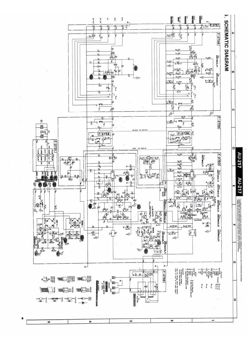 Sansui AU 217 Schematic