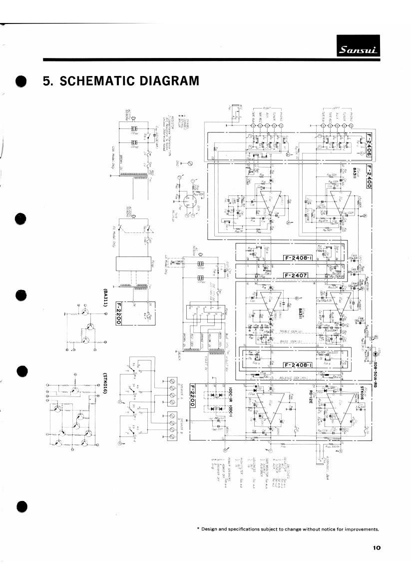 Sansui AU 2200 Schematic