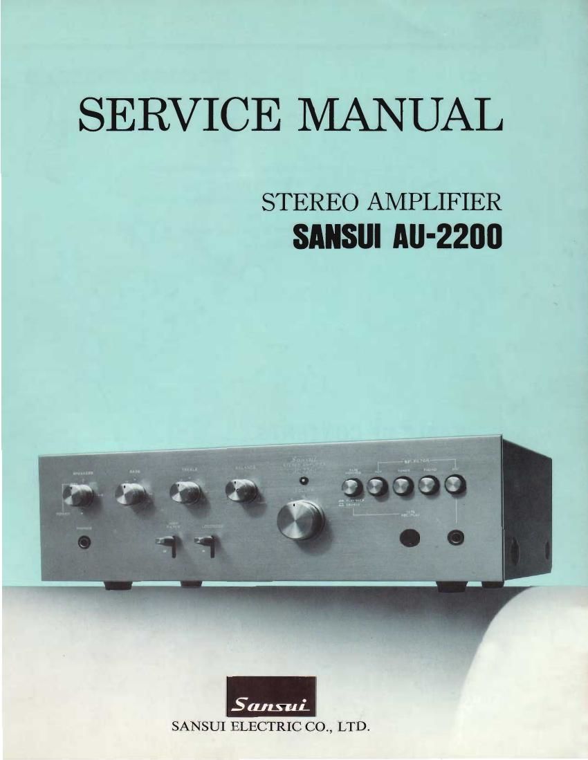 Sansui AU 2200 Service Manual