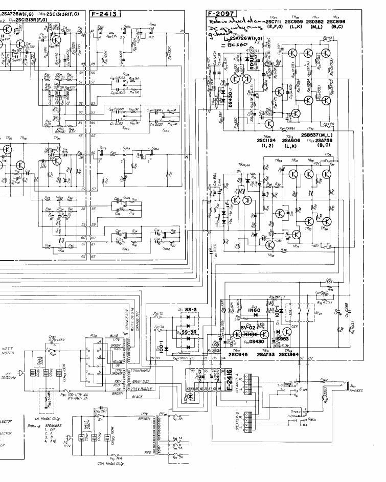 Sansui AU 6600 Schematic