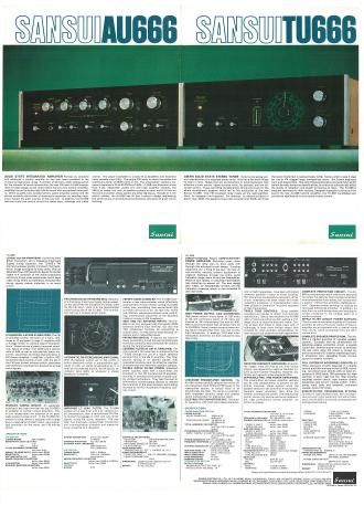 Sansui AU 666 TU 666 Brochure