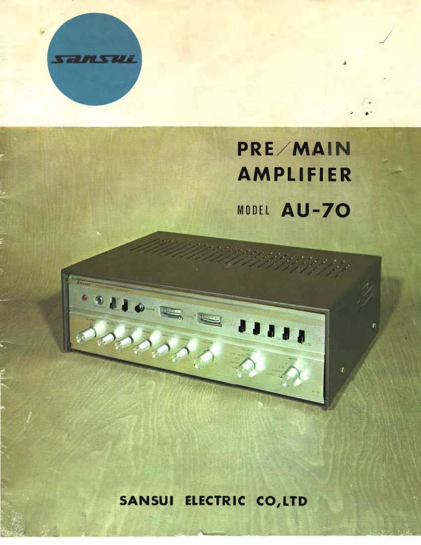 Sansui AU 70 Owners Manual 2