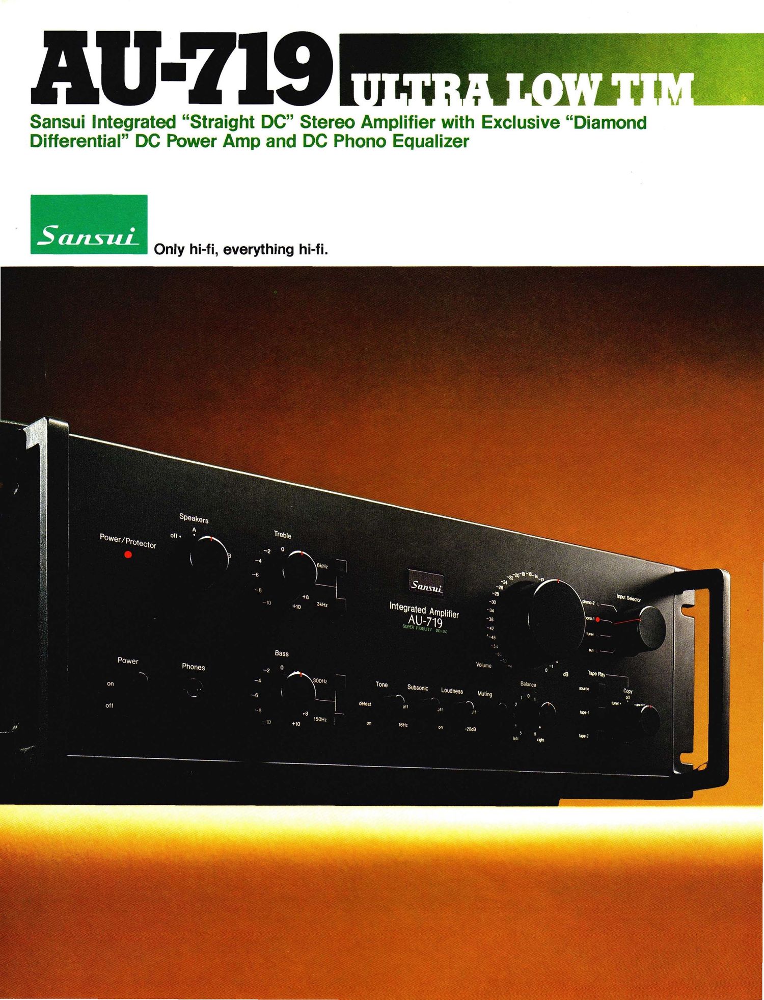 Sansui AU 719 Brochure