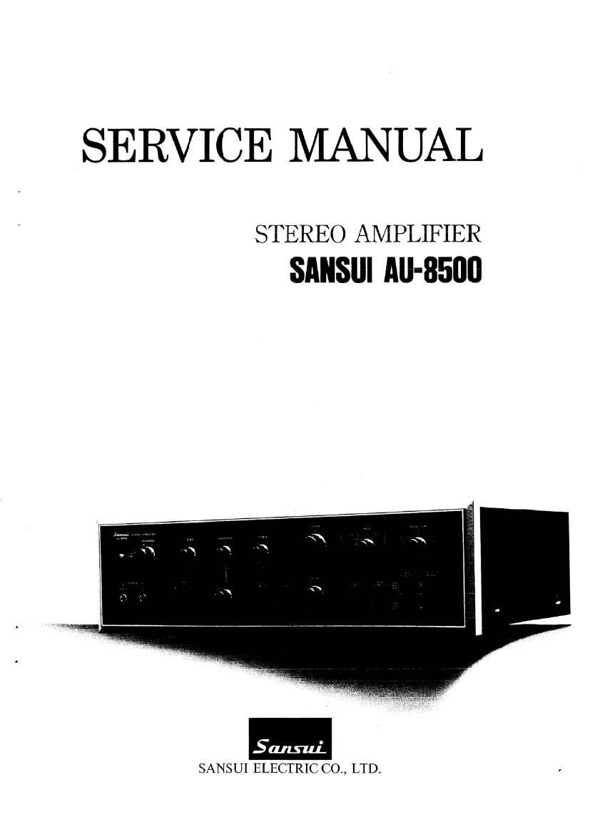 Sansui AU 8500 Service Manual