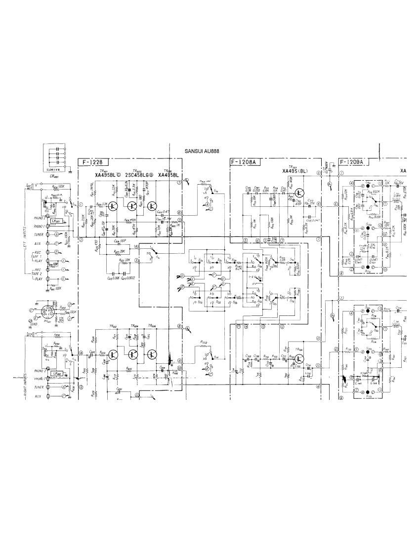 Sansui AU 888 Schematic