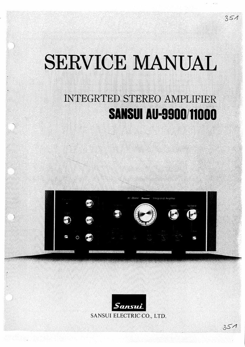 Sansui AU 9900 AU 11000 Service Manual