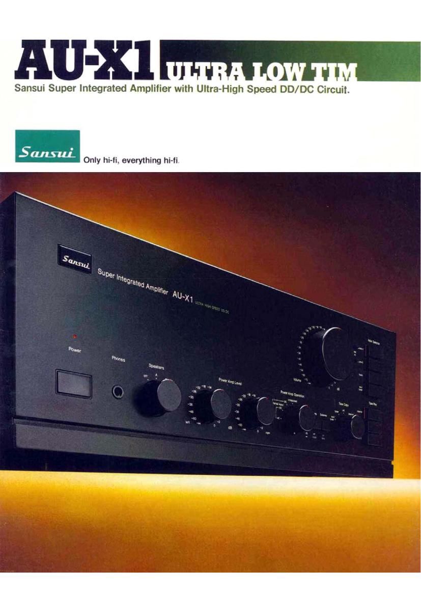 Sansui AU X1 Brochure