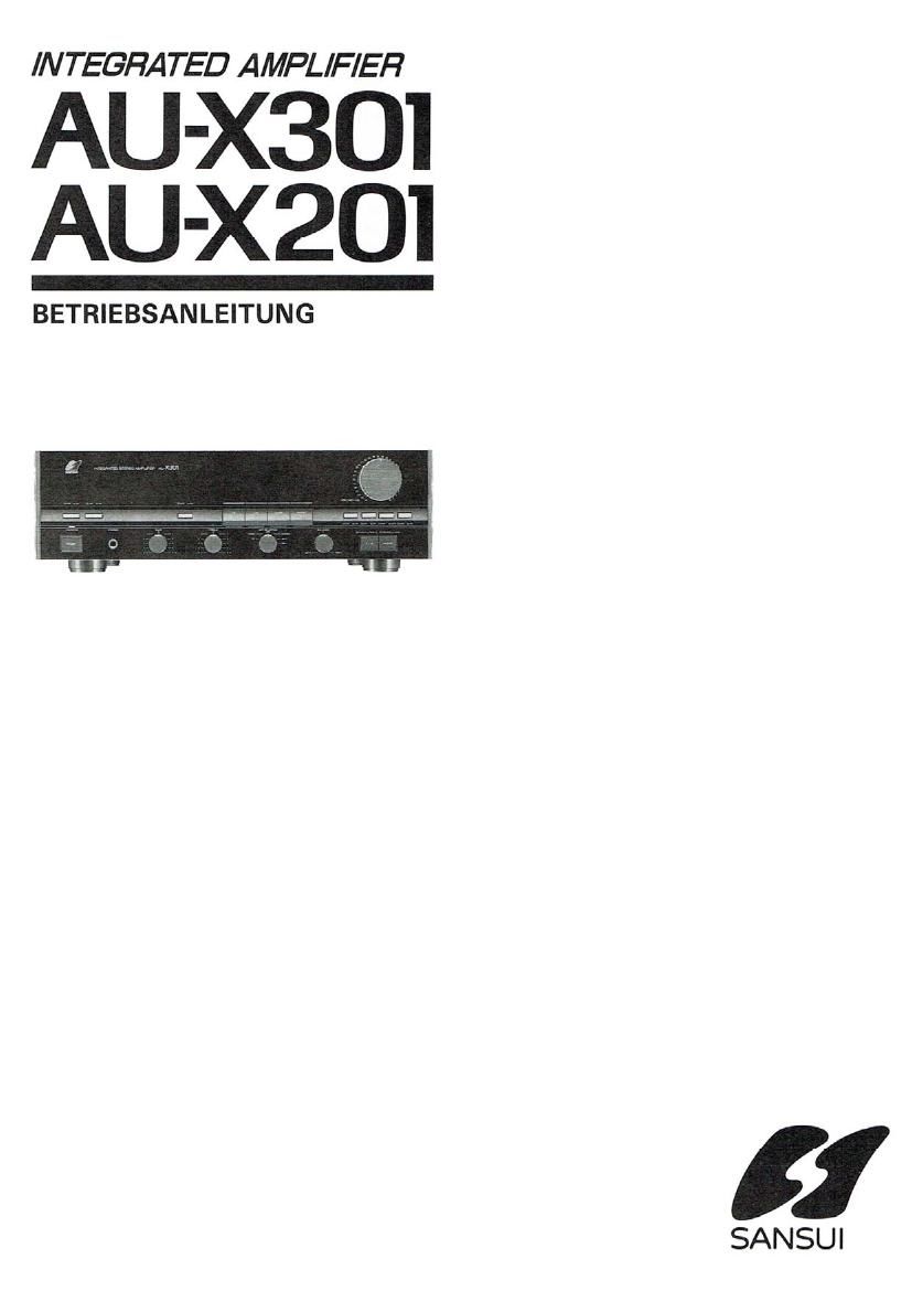 Sansui AU X201 X301 Owners Manual