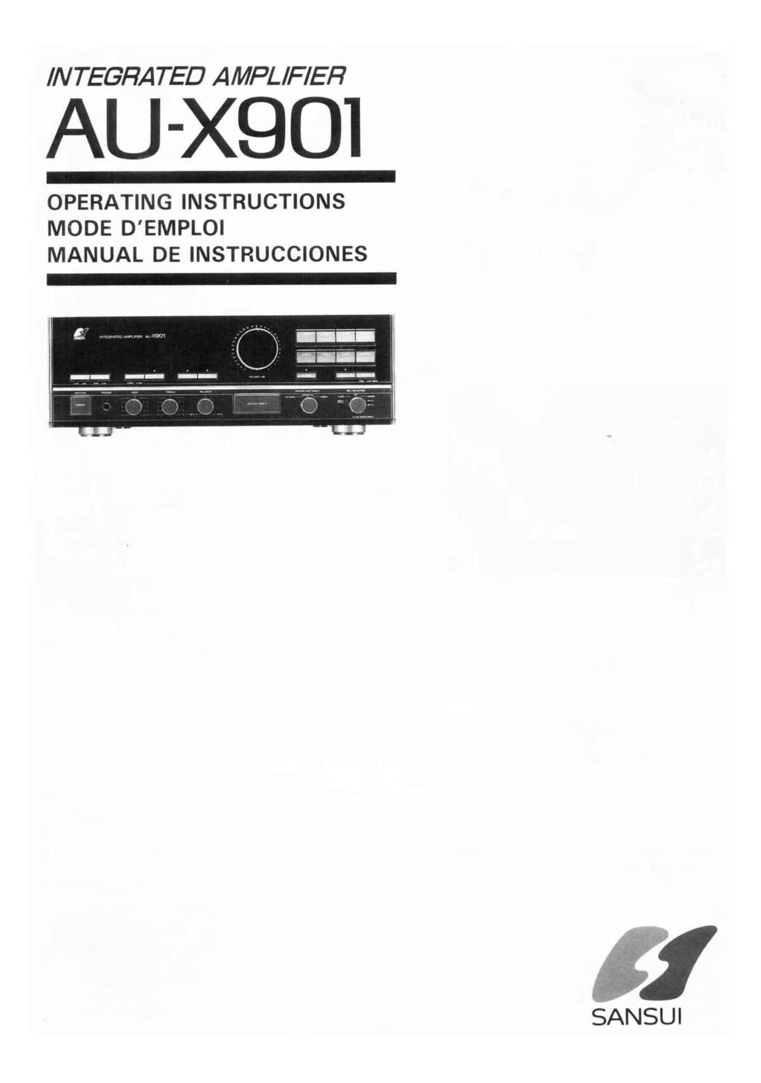 Sansui AU X901 Owners Manual