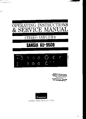 Free Audio Service Manuals - s / sansui / sansui-au