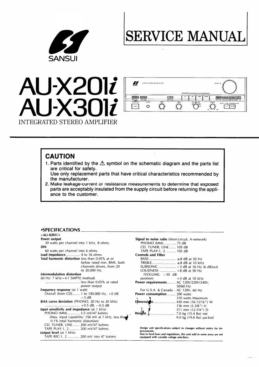Sansui AUX 201 I Service Manual