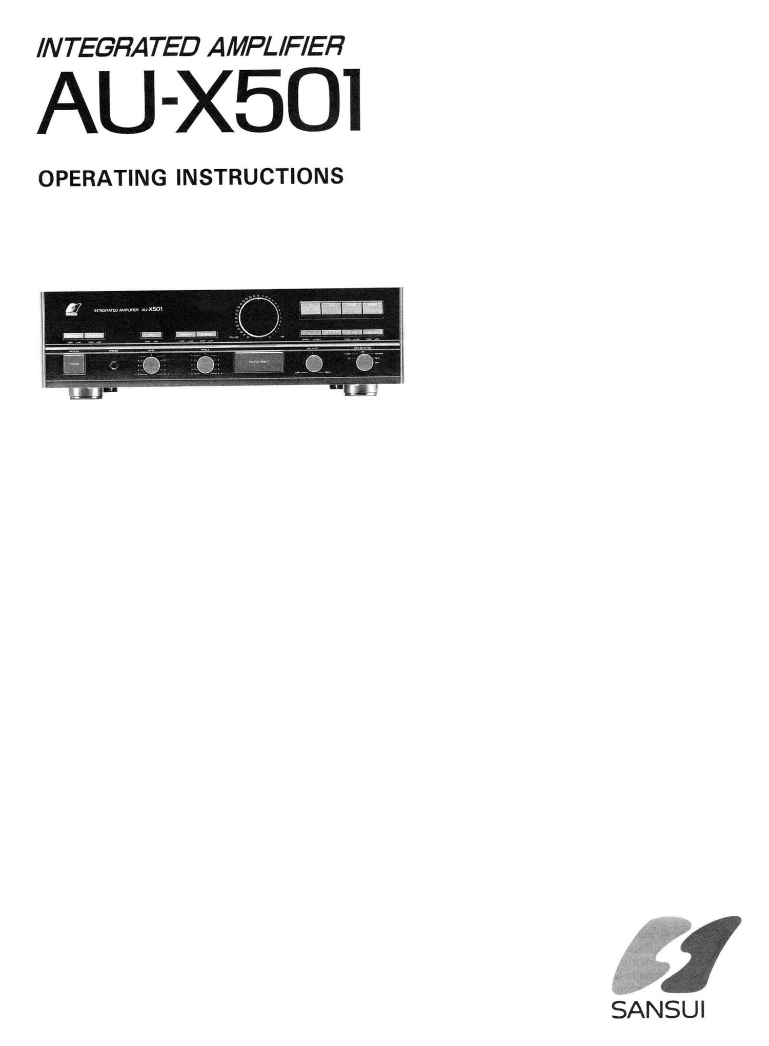 Sansui AUX 501 Owners Manual