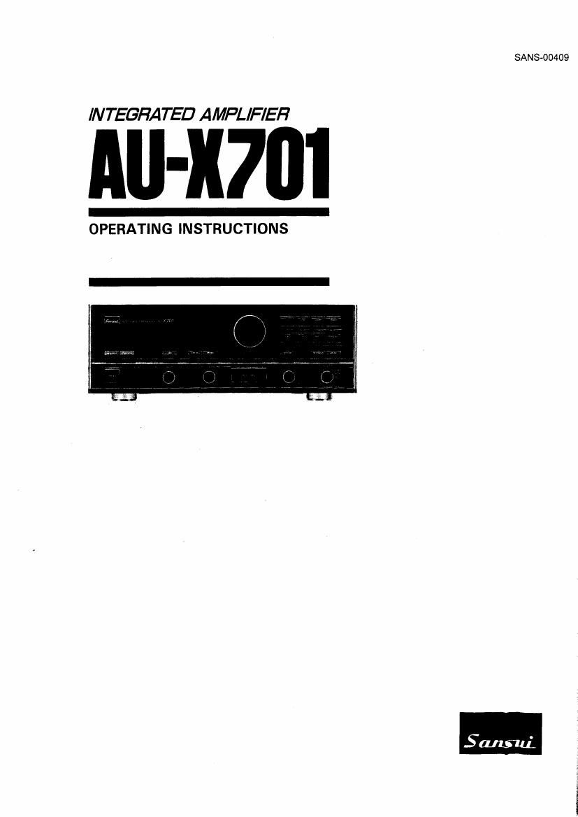Sansui AUX 701 Owners Manual