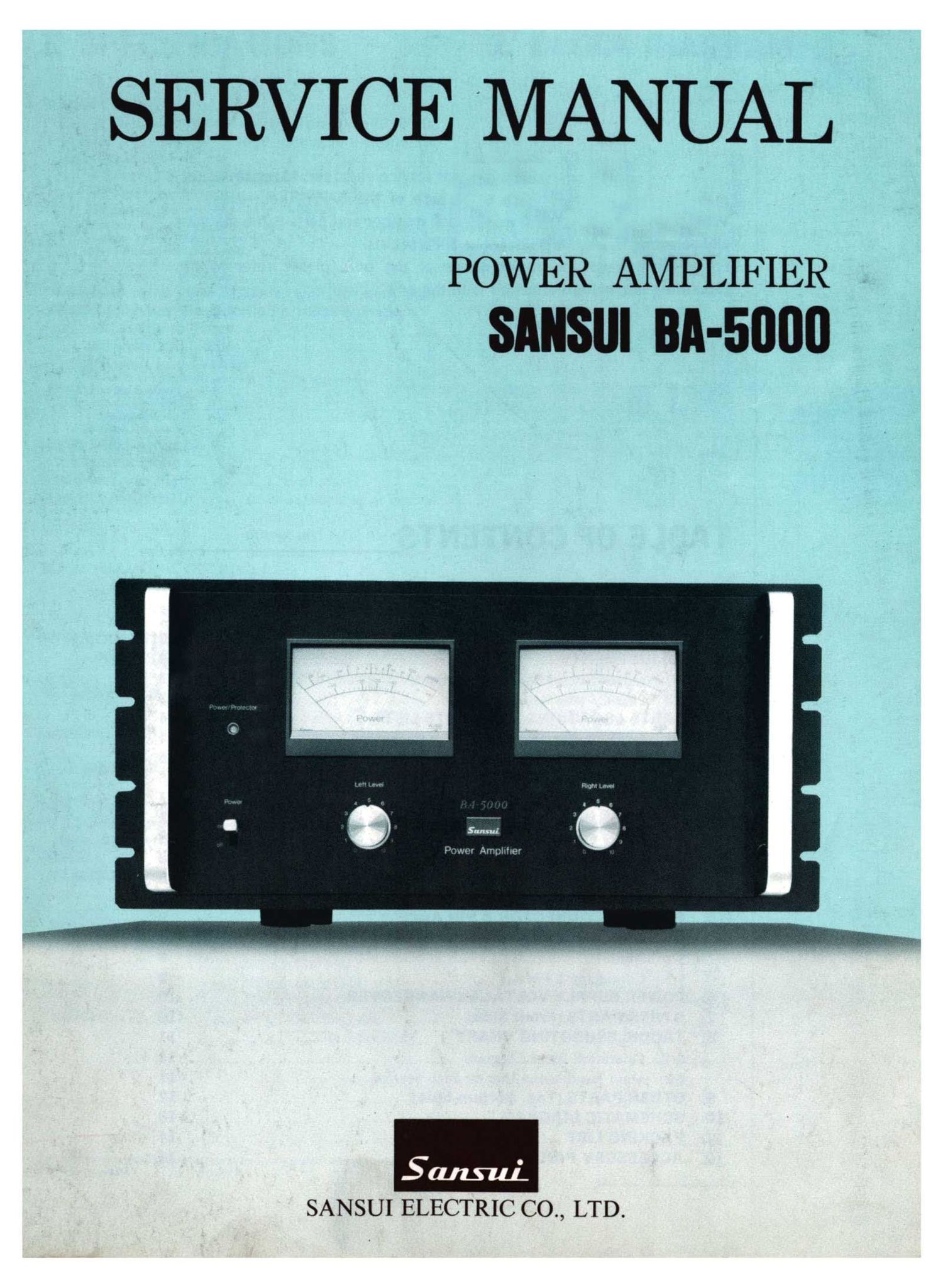 Sansui BA 5000 Service Manual