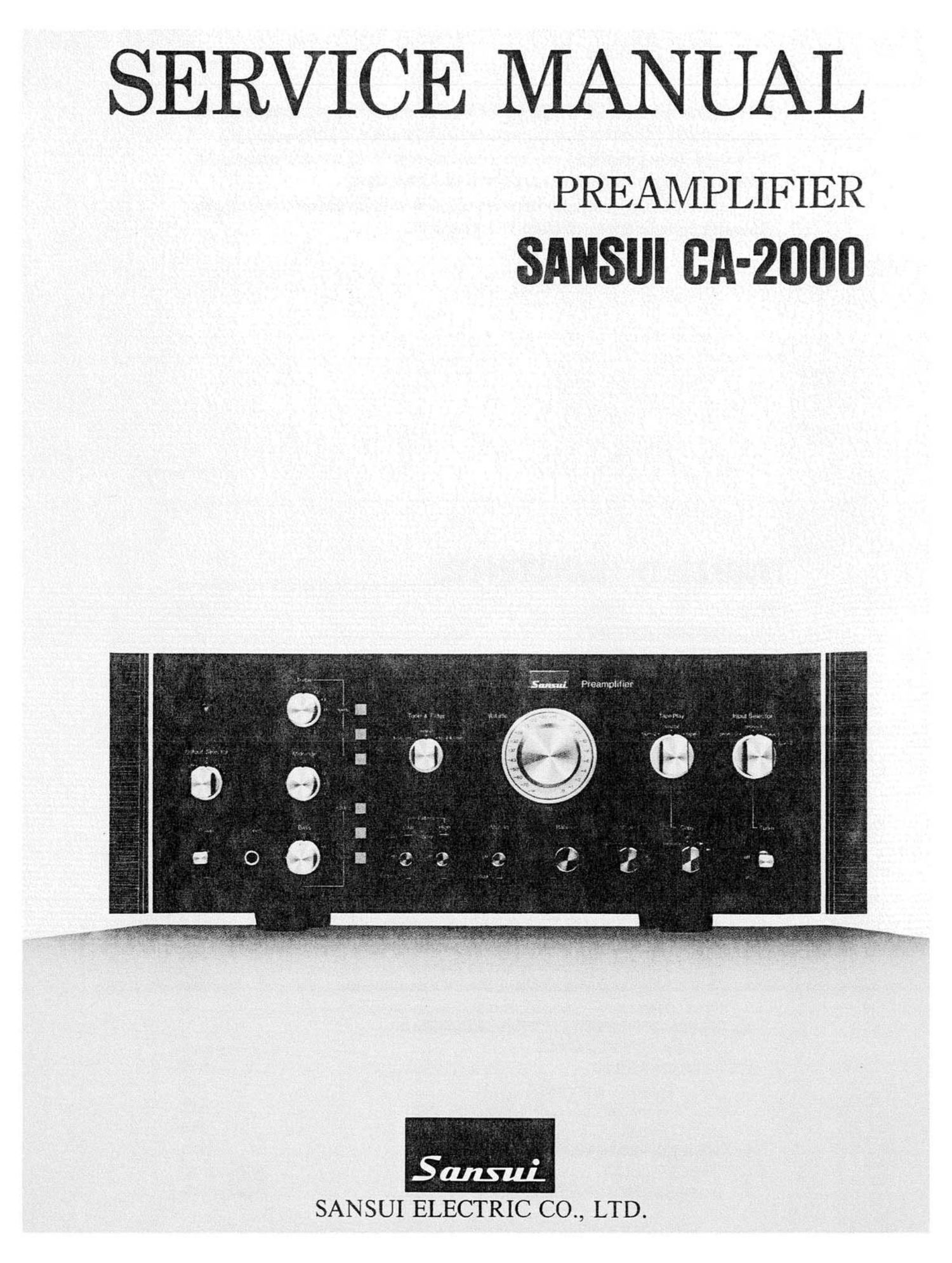 Sansui CA 2000 Service Manual