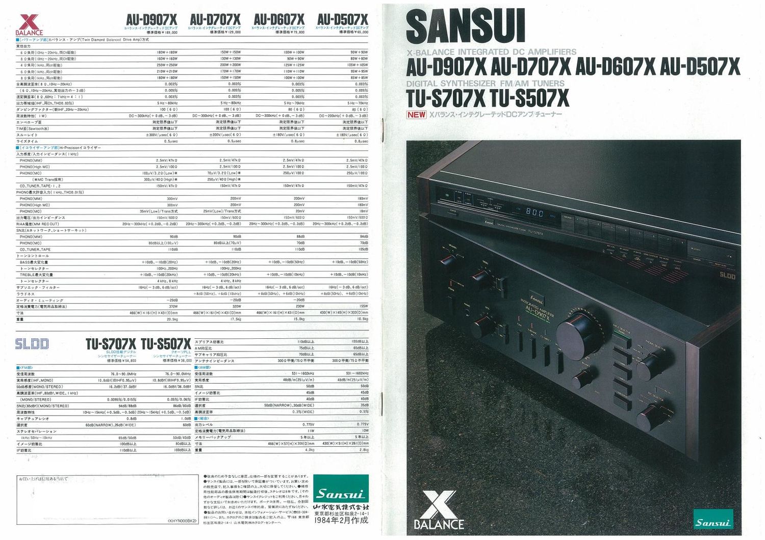 Sansui Brochure 1984