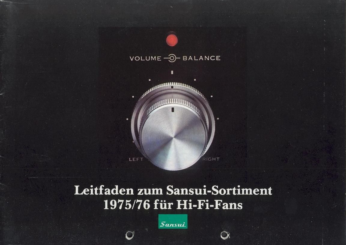Sansui Catalogue 1975 1976