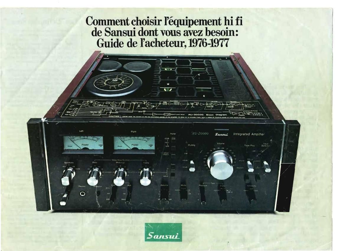 Sansui Catalogue 1976 1977 2