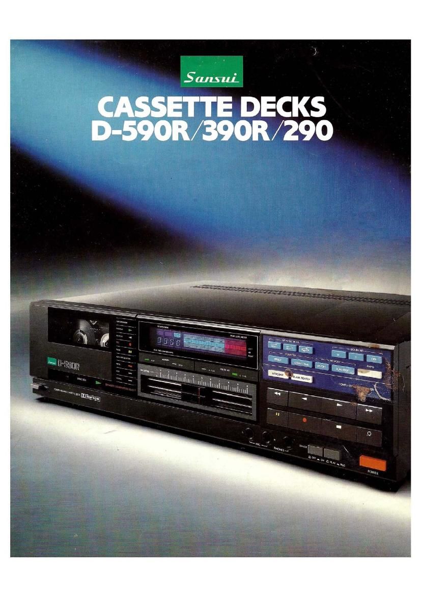 Sansui D 290 Brochure