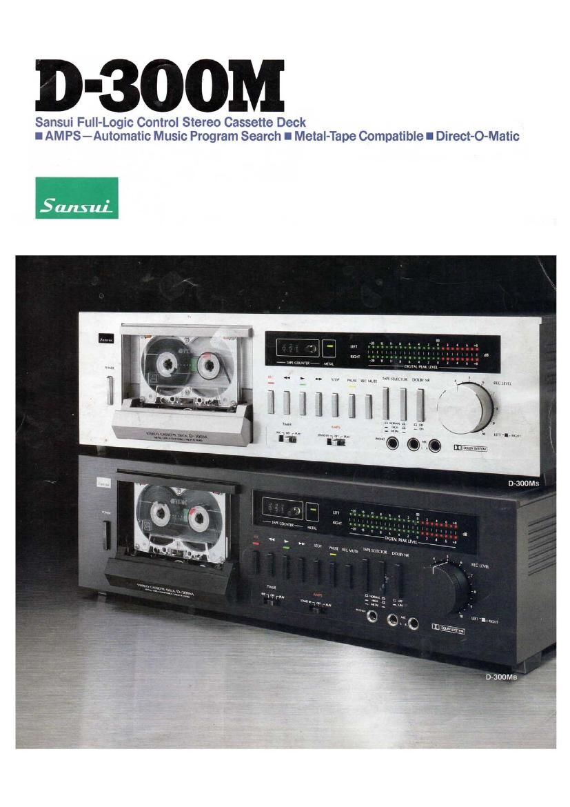 Sansui D 300M Brochure