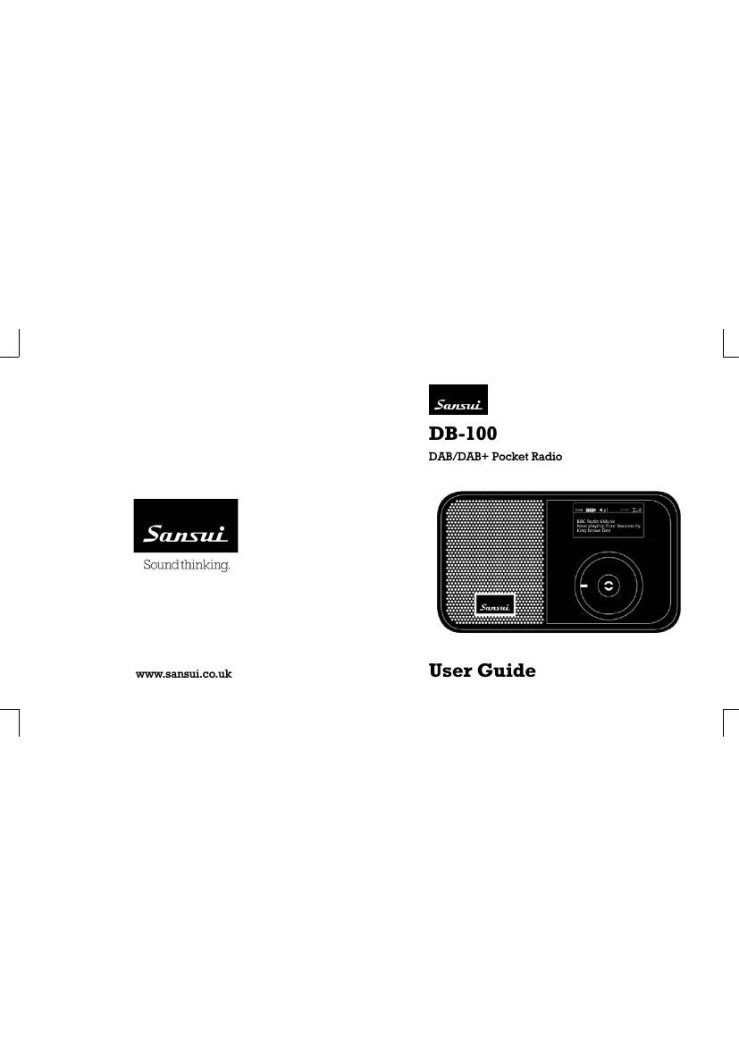 Sansui DB 100 Owners Manual