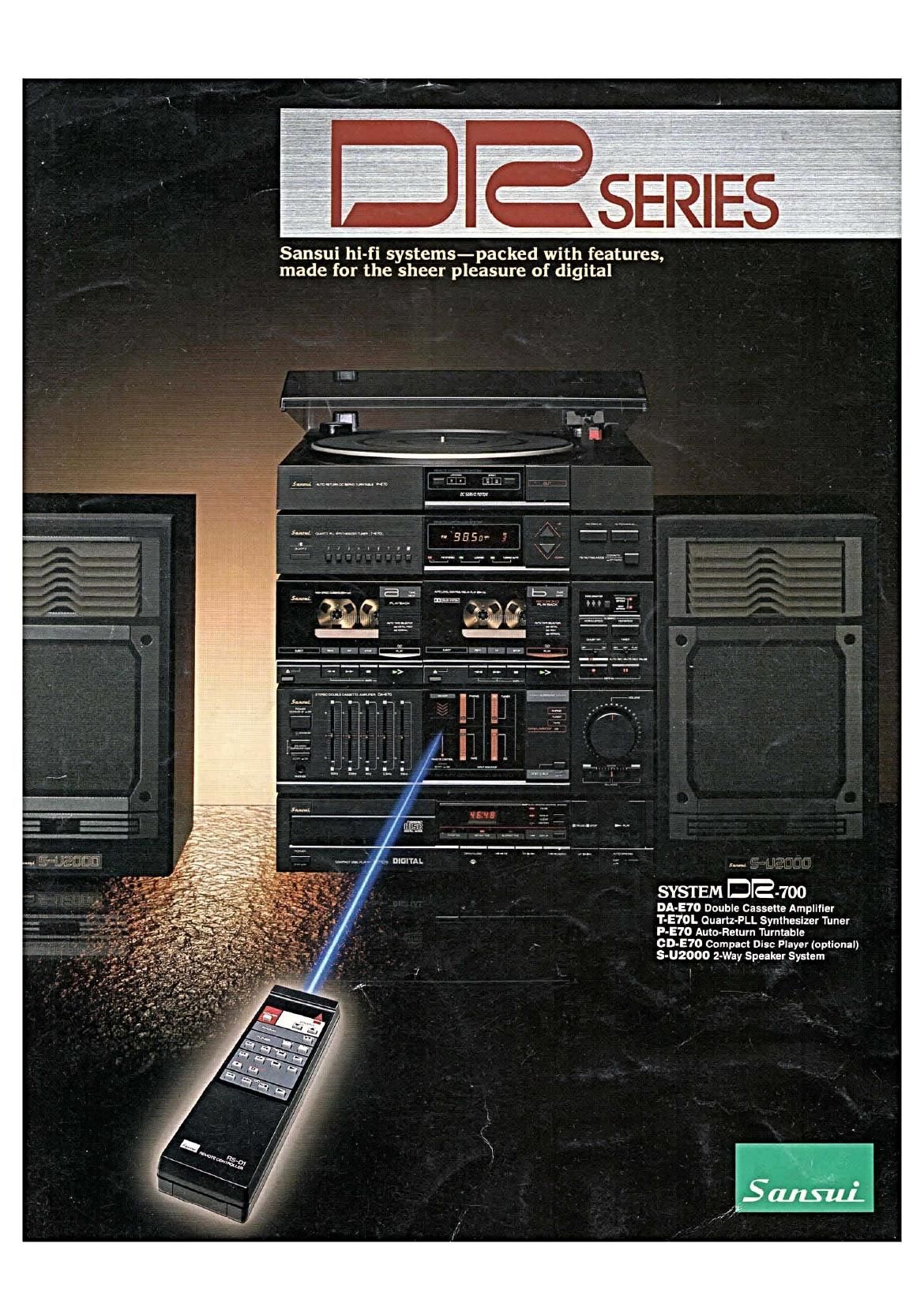 Sansui DR 500 Brochure