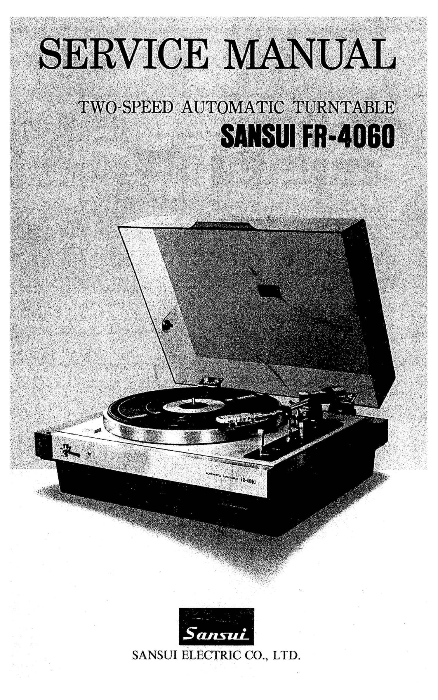 Sansui FR 4060 Service Manual