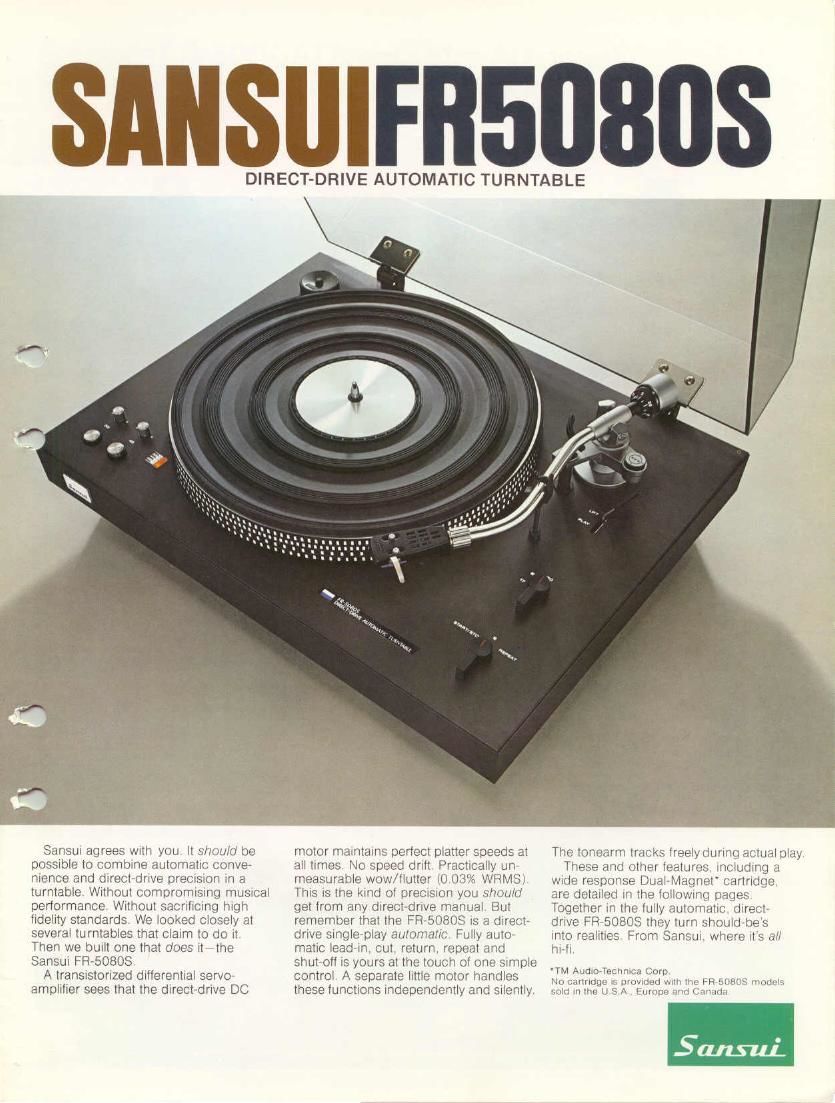 Sansui FR 5080 S Brochure