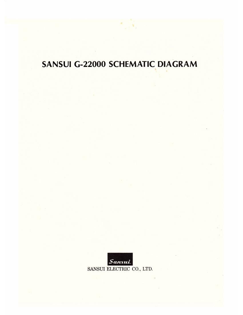 Sansui G 22000 Schematic