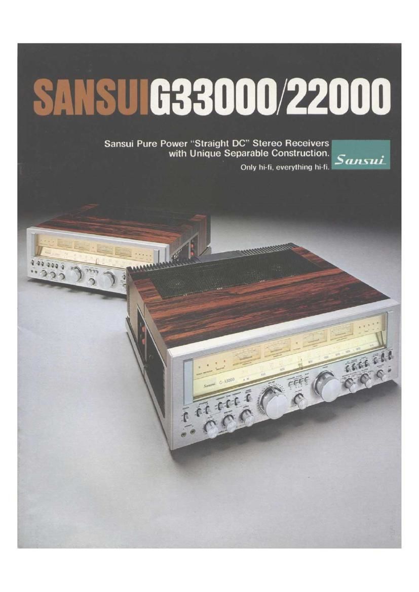 Sansui G 33000 22000 Brochure