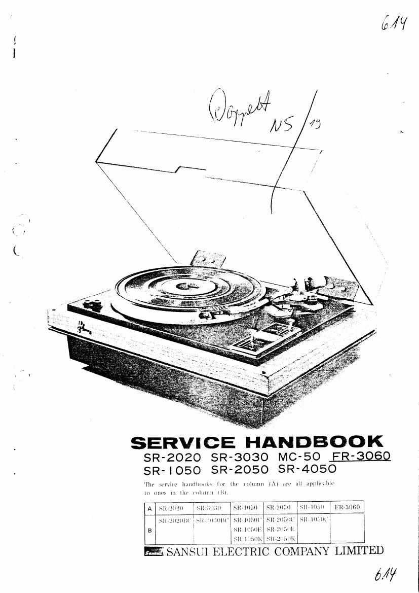 Sansui MC 50 Service Manual