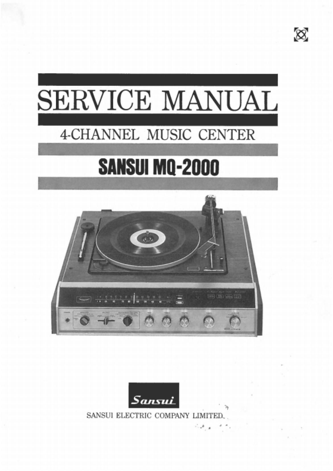 Sansui MQ 2000 Service Manual