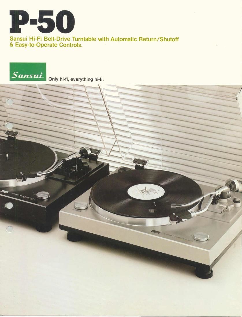 Sansui P50 Brochure