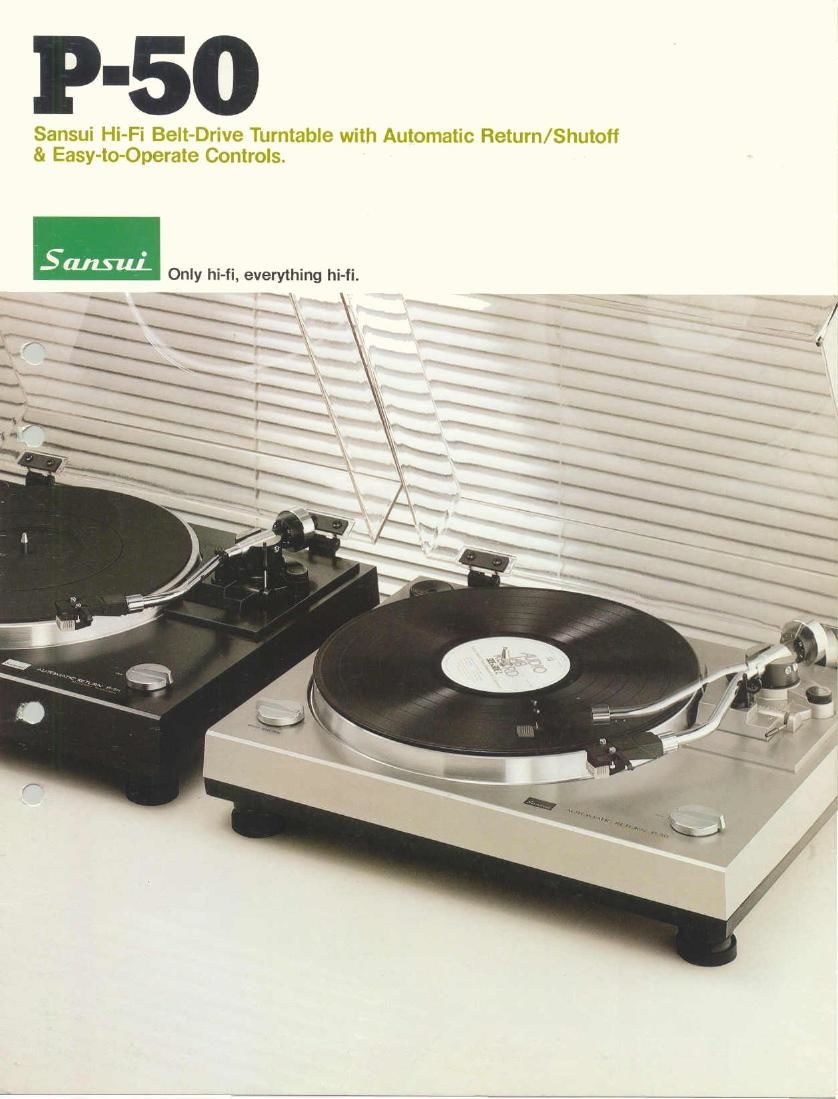 Sansui P50 Brochure