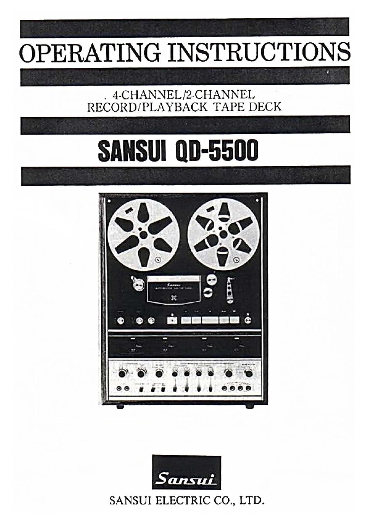 Sansui QD 5500 Owners Manual