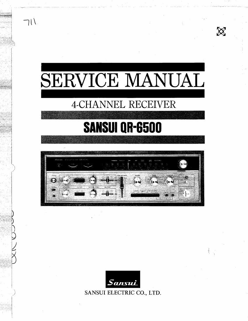 Sansui QR 6500 Service Manual