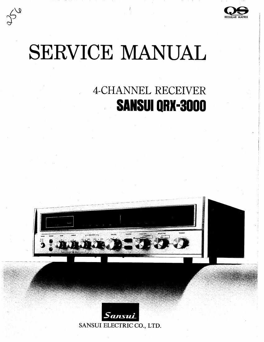 Sansui QRX 3000 Service Manual