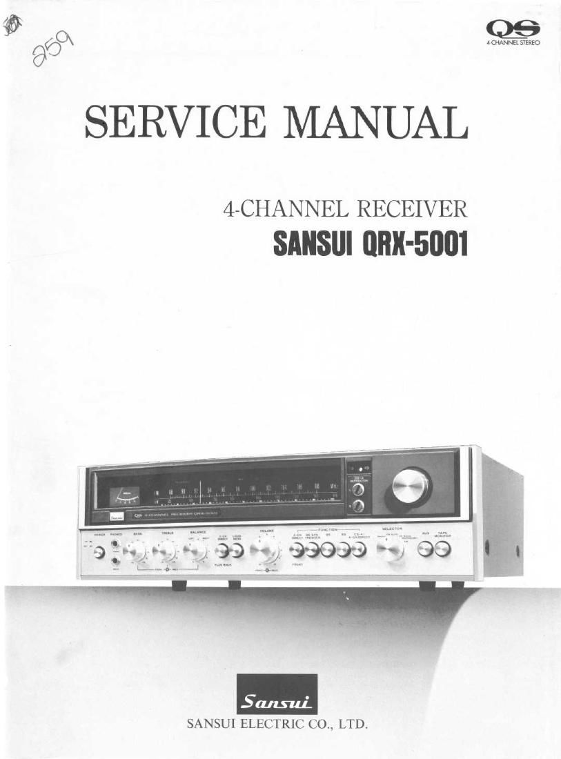 Sansui QRX 5001 Service Manual