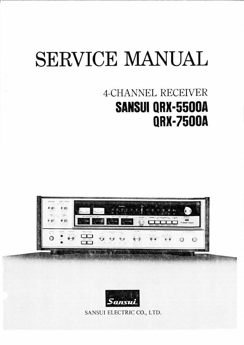 Sansui QRX 5500A QRX 7500A Service Manual