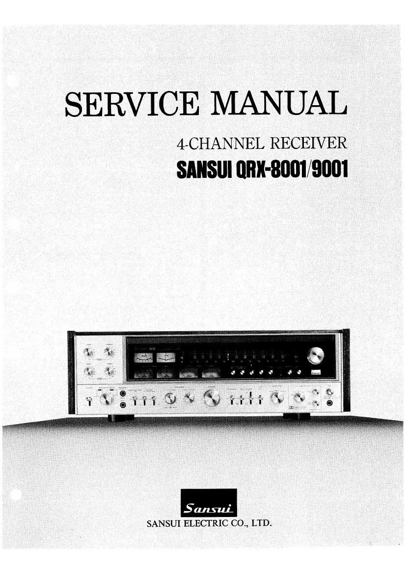 Sansui QRX 8001 9001 Service Manual