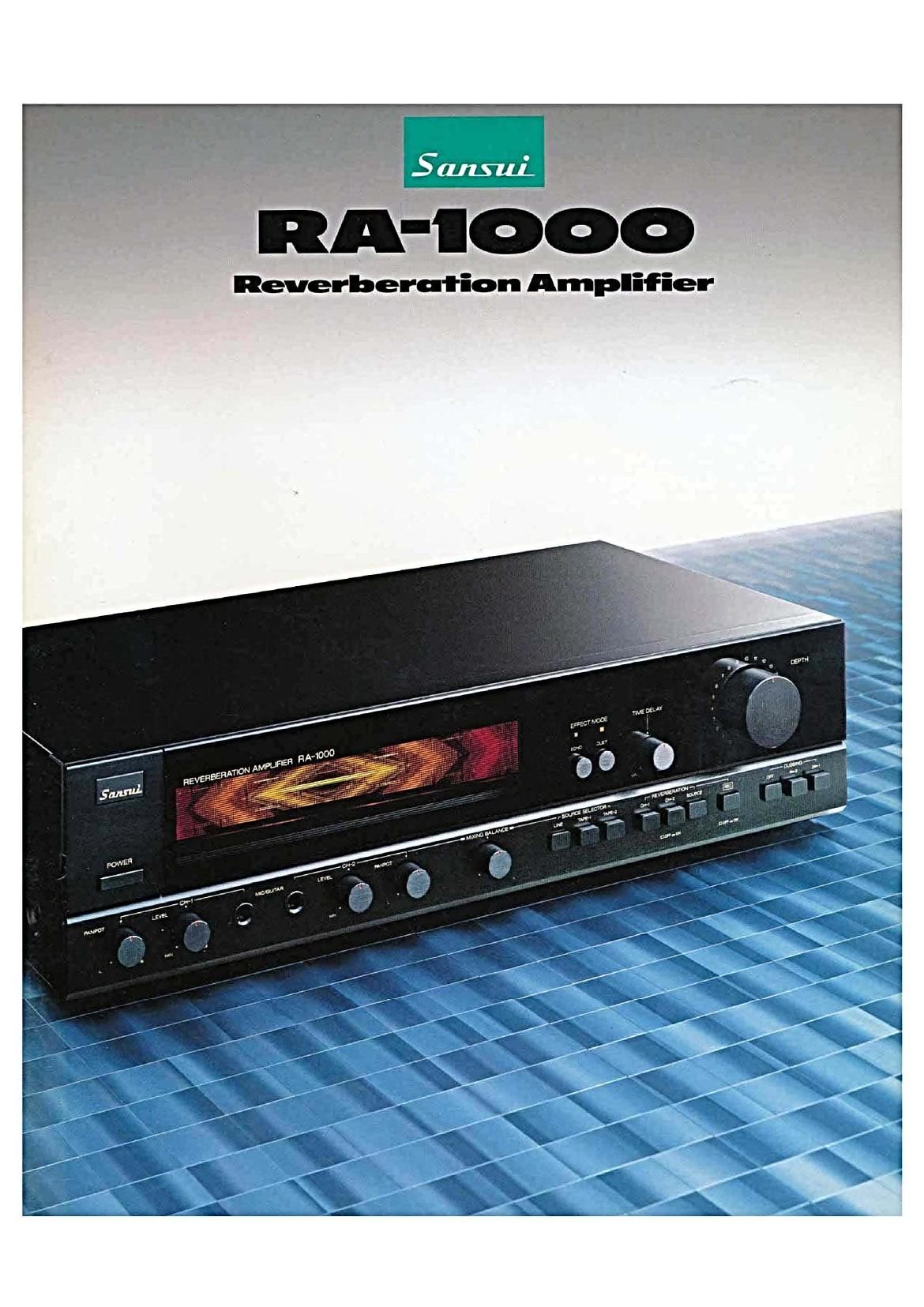 Sansui RA 1000 Brochure