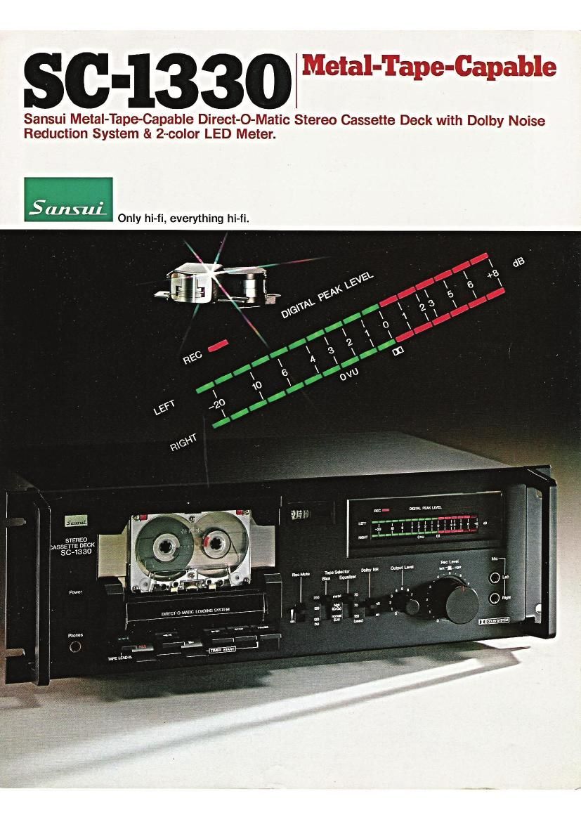 Sansui SC 1330 Brochure