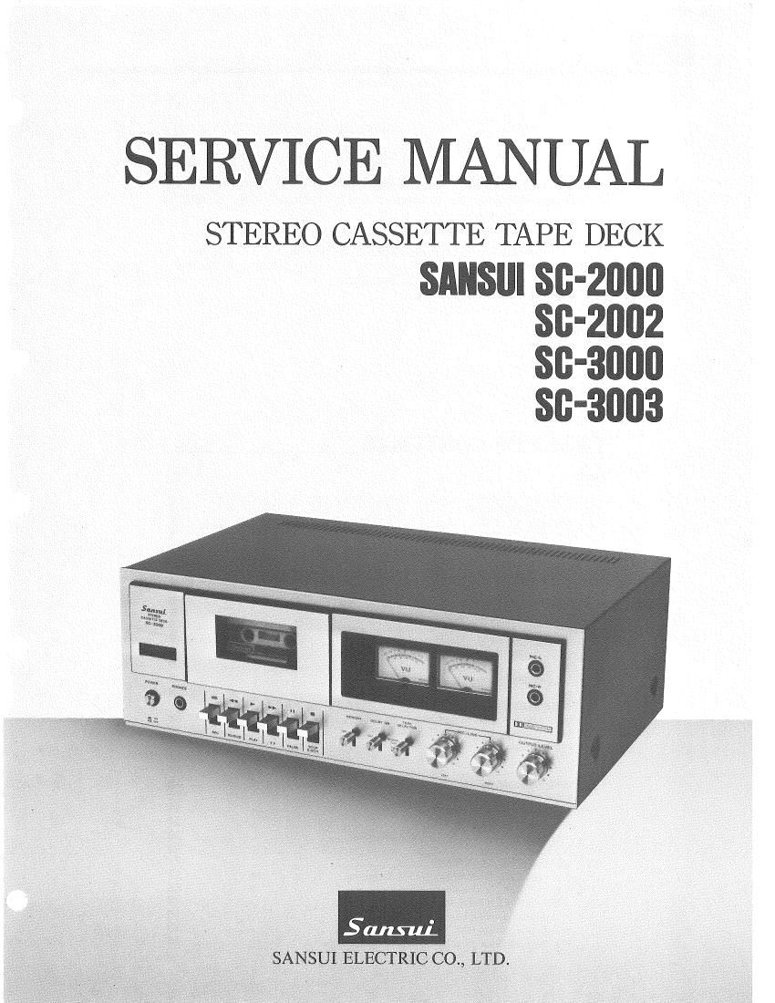 Sansui SC 2000 Service Manual