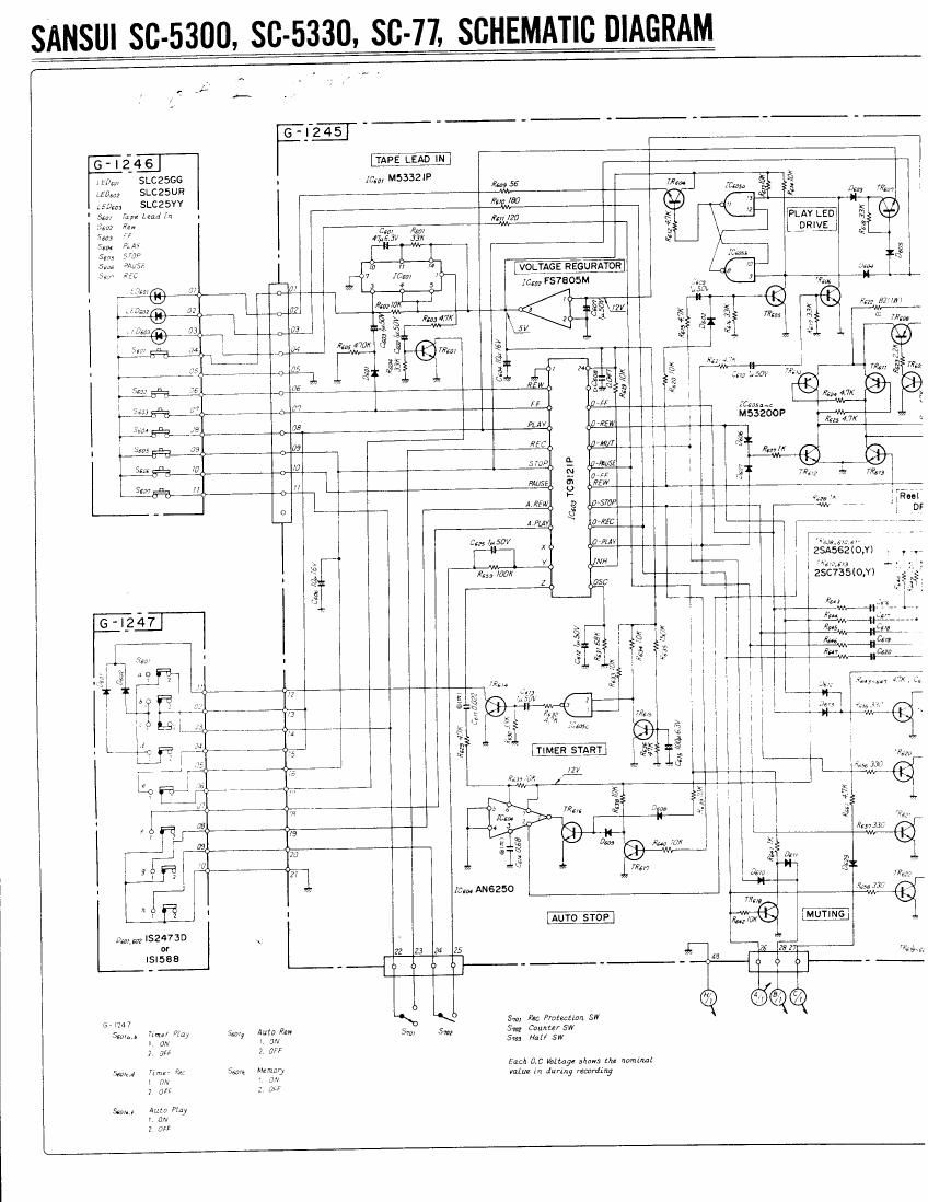 Sansui SC 5300 Schematic